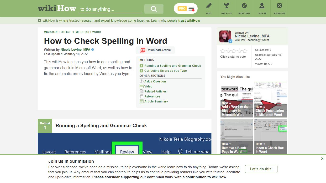 How to Check Spelling in Word: 8 Steps (with Pictures) - wikiHow